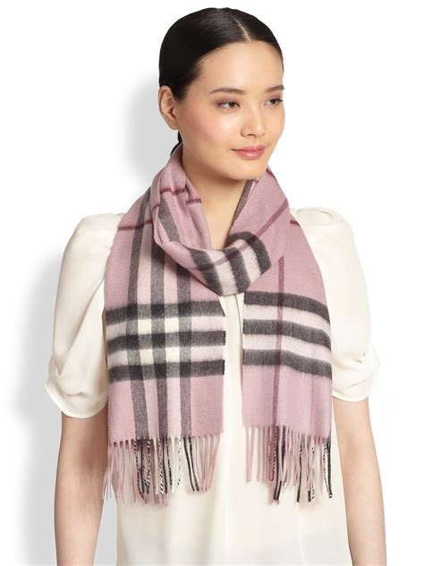 burberry pink plaid scarf|Burberry pink plaid cashmere scarf.